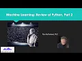 Machine Learning - A review of Python part 2