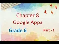 Chapter 8 Google Apps Part 1 Grade 6 By Charu Mahajan
