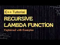 How to Create a Recursive Lambda Function in C