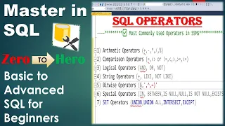 Most Common SQL Operators in SSMS SQL Tutorial for Beginners ETL - SQL