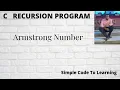 18 C program to check Armstrong number using recursive any digit MCS-011 O level
