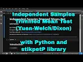 Python - Independent Samples Trimmed Mean test with stikpetP