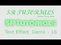 Text Shadow Effect Demo - 16 Css SR Tutorials
