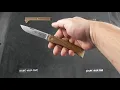 GE99 German Eye Work Knife Brown Wood