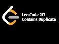 Leetcode Problem 217 - Contains Duplicate Java Solution Hindi