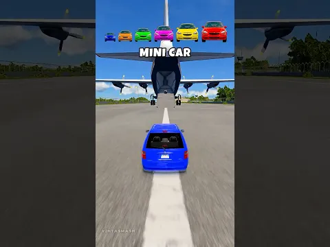 Small to Giant Cars Fly in a Cargo Plane
