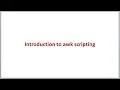 Complete Shell Scripting Introduction to awk scripting