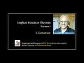 Implicit Function Theorem 1