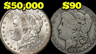 Super Rare Silver Morgan Dollar Coins Worth Money 1883 Silver Morgan Dollar Value