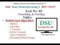 Data Structure Lecture-8 Unit-2 Bubble Sort Algorithm DSU MSBTE
