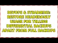 RESTORE HEADERONLY usage for telling differential backups apart from full backups