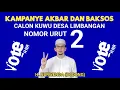 Lagu KAMPANYE AKBAR DAN BAKSOS | CALON KUWU DESA LIMBANGAN | NOMOR URUT 02 | H. NURWENDA (BODONG)