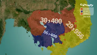 Cambodian Civil War 1967 1975 using Google Maps