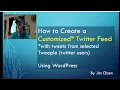 Create a Customized Twitter Feed