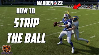 HOW TO TACKLE AND STRIP THE BALL IN MADDEN 22 - FORCE MORE FUMBLES AND TURNOVERS