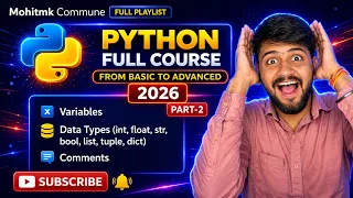 Python Variables Data Types Explained Part 2 Full Course 2026 for Beginners