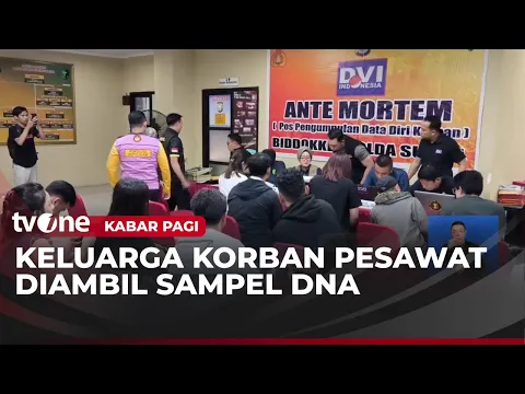 Keluarga Korban Pesawat ATR 42-500 Jalani Pengambilan Sampel DNA