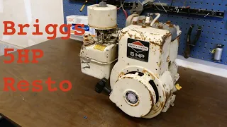 Briggs Stratton 5HP FULL RESTORATION Part 1 Teardown