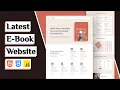 Responsive E-Book Website Using HTML CSS JavaScript