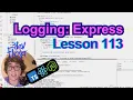 Lesson 113 Logging Express TypeScript Node js React