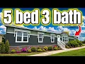EXTRA SPACE for the WHOLE family in this NEW mobile home Prefab House Tour