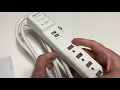 Amazon Basics 6-Outlet Surge Protector Power Strip with 2 USB Ports