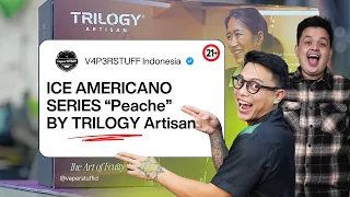 GAWAT INI RASANYA BELUM PERNAH GAGAL | ICE AMERICANO SERIES " PEACHE " BY TRILOGY ARTISAN