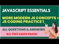 More Modern JS Concepts JS Coding Practice 1 - Answers JavaScript Essentials NxtWave CCBP 4 0