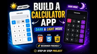 Build a Calculator App Using HTML CSS JavaScript Beginner Project