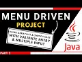 How to make Menu Driven Program in java using switch case and do-while loop part 2