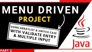 How to make Menu Driven Program in java using switch case and do-while loop part 2