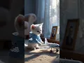 Lagu Playing with plane 🧐#unstoppable meow#funny#cartoon