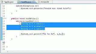 Java Reading from Files