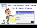 Login System Part 2 Python 3 Tkinter Login Window