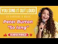 Peter Burton "So long" (Christian Karaoke)