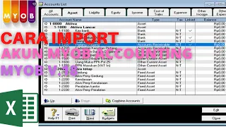 Download CARA IMPORT DATA AKUN MYOB DARI MICROSOFT EXCEL MP3