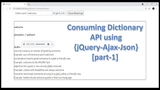 Java Project Training 7am batch -6 july Dictionary API part-1