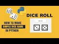 How to make a ludo dice using python