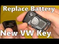 How To Replace Battery In New VW Key Fob Volkswagen