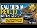 California REAL ID Checklist 2026 Documents You Need Before Going to the DMV