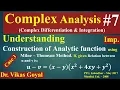 Complex Analysis Imp Milne Thomson Method Construction of Analytic Function
