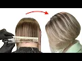 Bob Haircut Tutorial How To Cut Angled Bob Medium Bob Haircut Eva Lorman