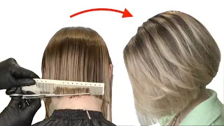 Bob Haircut Tutorial How To Cut Angled Bob Medium Bob Haircut Eva Lorman