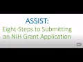 Submitting an NIH Grant Application Using ASSIST