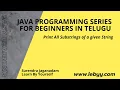 Print All Substrings of a given String Java Program to print all substrings for a String