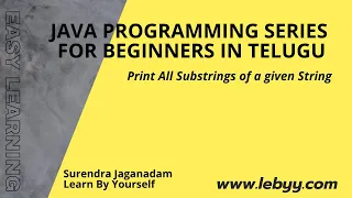 Print All Substrings of a given String Java Program to print all substrings for a String