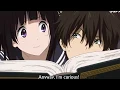 Lagu Chitanda making Oreki uncomfortable for 4 minutes straight - Hyouka (Chitanda x Oreki) Best moments.
