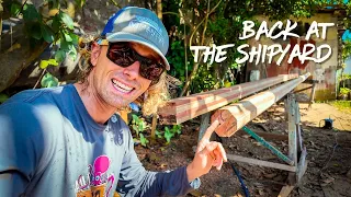 Building Traditional Wooden Gaffs for Our +80ft Boat — Sailing Yabá