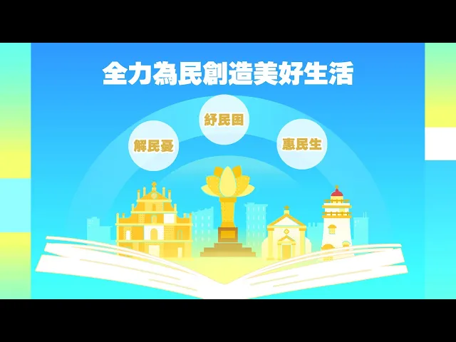 【澳門特區政府】2025年施政動畫三：全力為民創造美好生活 視頻縮略圖