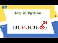 Python Tutorial - 7 Sets in Python Python for Beginners Learnerea